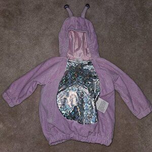 NEW Purple Butterfly Halloween Costume Baby 12-18 Months Pullover Only NO WINGS
